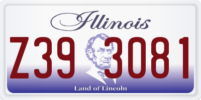 IL license plate Z393081