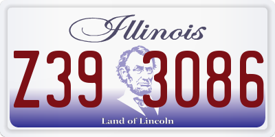IL license plate Z393086