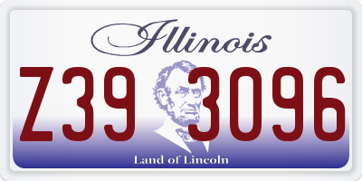 IL license plate Z393096