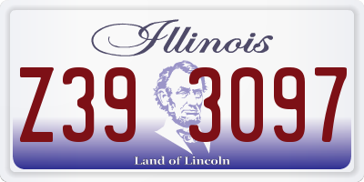 IL license plate Z393097