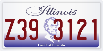 IL license plate Z393121