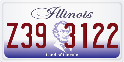 IL license plate Z393122