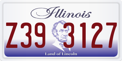 IL license plate Z393127