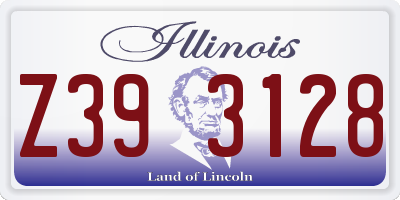 IL license plate Z393128