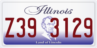 IL license plate Z393129