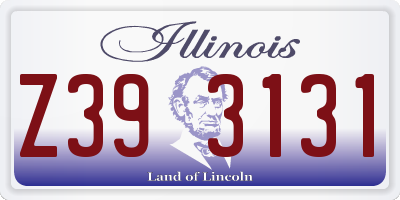 IL license plate Z393131