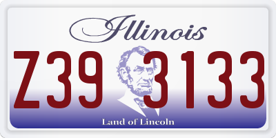 IL license plate Z393133