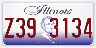 IL license plate Z393134