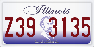 IL license plate Z393135