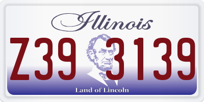 IL license plate Z393139