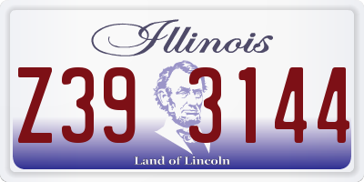 IL license plate Z393144