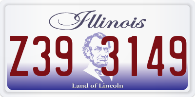 IL license plate Z393149