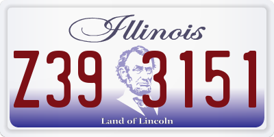 IL license plate Z393151