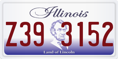 IL license plate Z393152