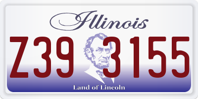 IL license plate Z393155