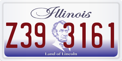 IL license plate Z393161
