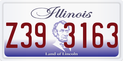 IL license plate Z393163