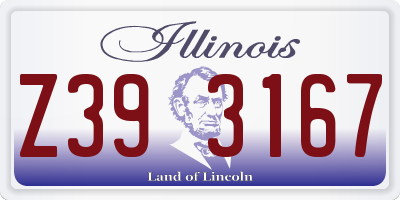 IL license plate Z393167