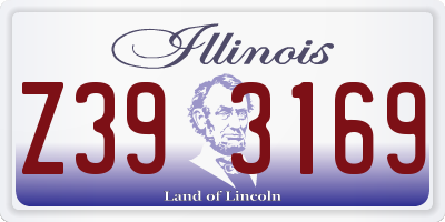 IL license plate Z393169