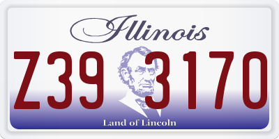 IL license plate Z393170