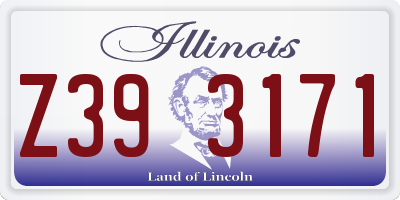 IL license plate Z393171