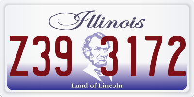 IL license plate Z393172
