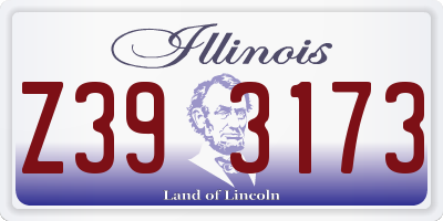 IL license plate Z393173