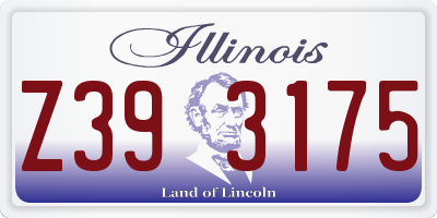 IL license plate Z393175