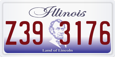 IL license plate Z393176