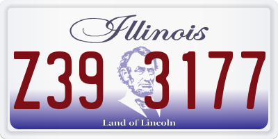 IL license plate Z393177