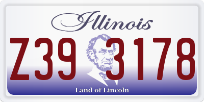 IL license plate Z393178