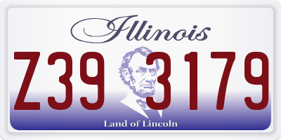 IL license plate Z393179
