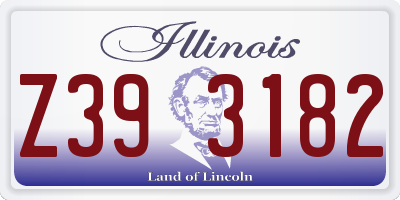 IL license plate Z393182