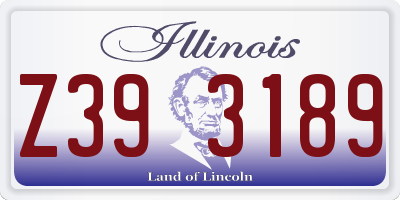 IL license plate Z393189