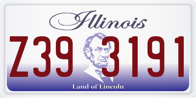 IL license plate Z393191