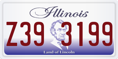 IL license plate Z393199