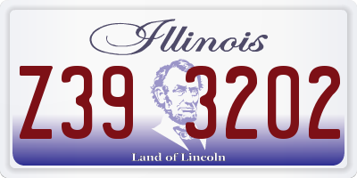 IL license plate Z393202