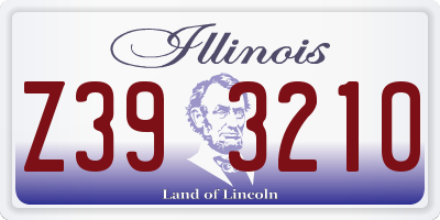 IL license plate Z393210