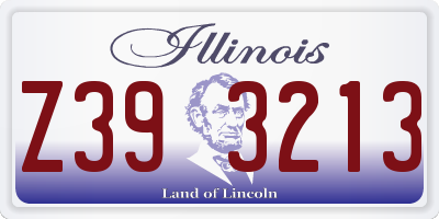 IL license plate Z393213