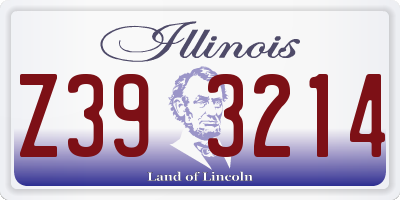 IL license plate Z393214
