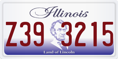 IL license plate Z393215