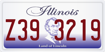 IL license plate Z393219