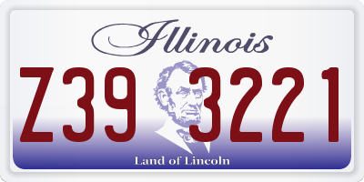IL license plate Z393221