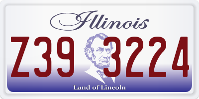 IL license plate Z393224