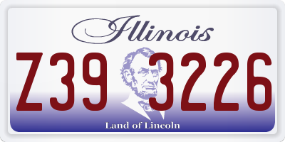 IL license plate Z393226
