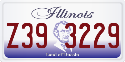IL license plate Z393229