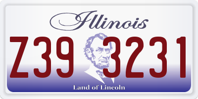 IL license plate Z393231