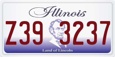 IL license plate Z393237