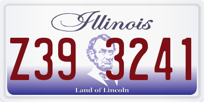 IL license plate Z393241