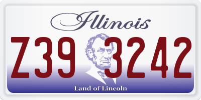 IL license plate Z393242